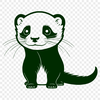 Vector Ferret Design for Cutting Machines Ferret vector illustration suitable for commercial and personal use, designed for cutting machines and laser engraving.