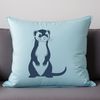 Cute Ferret Illustration Free Download SVG illustration of a ferret in silhouette form