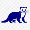 A vector illustration of a Ferret in a neutral background.