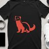 Cute Ferret Vector Graphic A cute ferret illustrated in vector format, suitable for commercial or personal use.