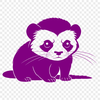 Playful Ferret SVG File A vector illustration of a ferret with a playful expression.