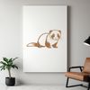 Free Ferret SVG Cut File A simple illustration of a ferret in a vector format.