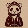 Cute Ferret Wearing a Hoodie Illustration A simple illustration of a ferret wearing a hoody.