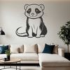 Ferret Vector Design Free Download A simple vector illustration of a ferret in a neutral pose, suitable for commercial or personal use.