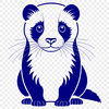 Free Stylized Ferret Vector Art An SVG design featuring a stylized ferret silhouette with clean lines.
