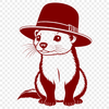 Vector Ferret Design for Commercial Use Illustrative vector graphic of a ferret, suitable for digital designs.