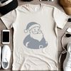 SVG illustration of Father Christmas with beard and hat, suitable for commercial use.