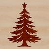 Illustrative Christmas tree graphic for commercial use in digital designs and DIY projects.