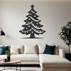 A stylized illustration of a Christmas tree with ornaments and lights, suitable for commercial use or personal projects.