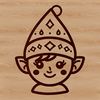 Cheerful Christmas Figure Vector Art A stylized illustration of a cheerful Christmas elf character in festive attire.