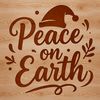 Christmas peace quotes in a minimalist vector design suitable for commercial use.