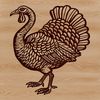 Farm Fresh Christmas Turkey A digital illustration of a farm animal commonly associated with Christmas, depicted in a simple and stylized vector format.