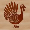 Farm Yard Turkey Vector Image A realistic illustration of a domesticated wild turkey standing on a farm yard.