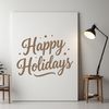 Vector Christmas quote design featuring festive phrases.