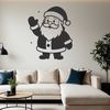 Illustrative image of a jolly Santa Claus icon in vector format.