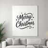 Merry Christmas quote illustration in bold vector font