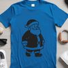 SVG design featuring a stylized silhouette of Santa Claus.