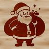 SVG illustration of Father Christmas Claus in festive holiday attire.