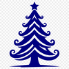 A minimalist illustration of a Christmas tree, perfect for commercial use as a free download.