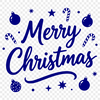 Decorative vector design with Merry Christmas words