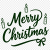 Free vector illustrations of merry Christmas quotes in a festive font.