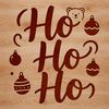 Vector illustration of a festive holiday phrase with bold font, perfect for DIY projects or commercial use.