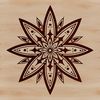 A detailed illustration of a 5-pointed star in vector format, suitable for various design applications.