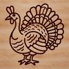 Farmer's Favorite Fowl Vector Art A stylized illustration of a turkey, suitable for vector graphics.