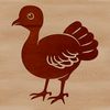 Farm Fresh Turkey Decoration Illustration of a farm-raised turkey for Christmas or Thanksgiving decoration.