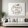 A festive Christmas quote about peace on earth, suitable for personal or commercial use.
