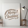SVG design featuring inspirational Merry Christmas phrases with holiday theme.