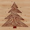 Vector Holiday Tree Graphics A digital vector design of a festive holiday Christmas tree, ideal for use in various crafting projects.