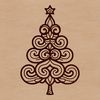 Vector illustration of a festive holiday tree, ideal for digital projects.
