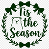 Christmas phrase illustrations for holiday decorations and DIY projects.