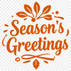 SVG Christmas Quotes and Season's Greetings Design