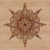 Vector Star Illustration for Digital Designs A geometric star illustration in vector format, suitable for various digital design applications.
