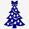 An SVG vector graphic representation of a festive holiday tree.