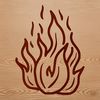 Flame shape SVG graphic for cutting machine designs