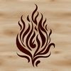 Elegant Flame Design for Digital Use A stylized illustration of flames in a vector design, suitable for digital and print use.