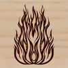 Flame Clip Art SVG File High-quality digital design of flames in vector format.