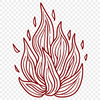 Stunning Flames PNG