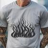 Free Unique Flames Stencil