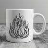 Flames Digital Art In SVG, PNG, PDF And DXF Formats