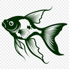 Vibrant Aquarium Companion A colorful goldfish in a small aquarium, suitable for vector design and digital crafting.