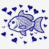 Free Unique Fish Vector Drawing