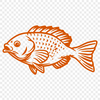 Crappie In DXF Format - Free Digital Download, Commercial Use