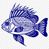 Artistic Crappie Artwork - Free DXF