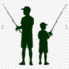 SVG fishing rod illustration for web design and DIY projects