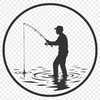SVG fishing rod vector for DIY and web design