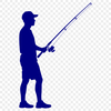 SVG fishing rod illustration for free download